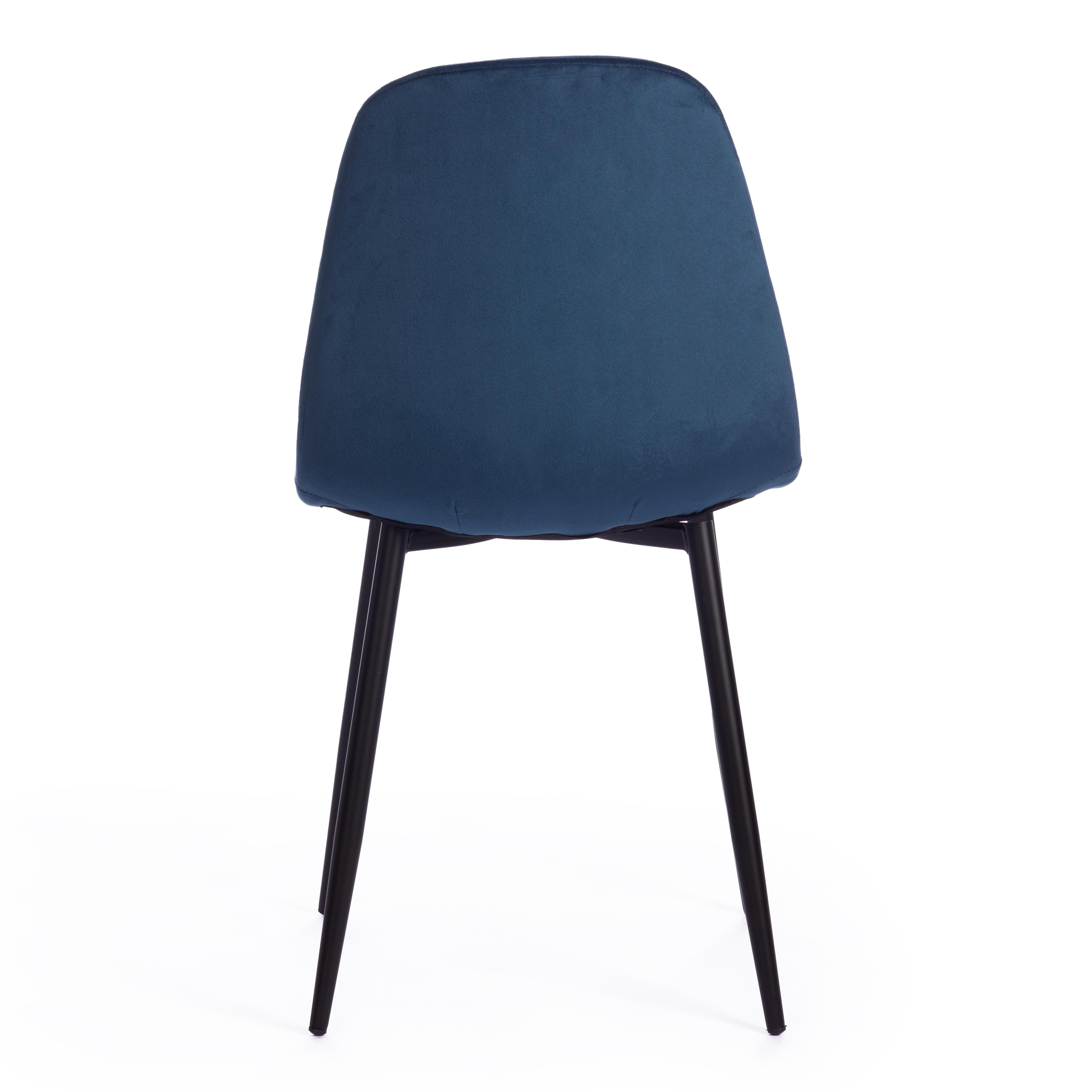 Стул Бриз/Breeze (мод.4724) велюр/металл, 44х53х87см, синий (HLR 63)/черный