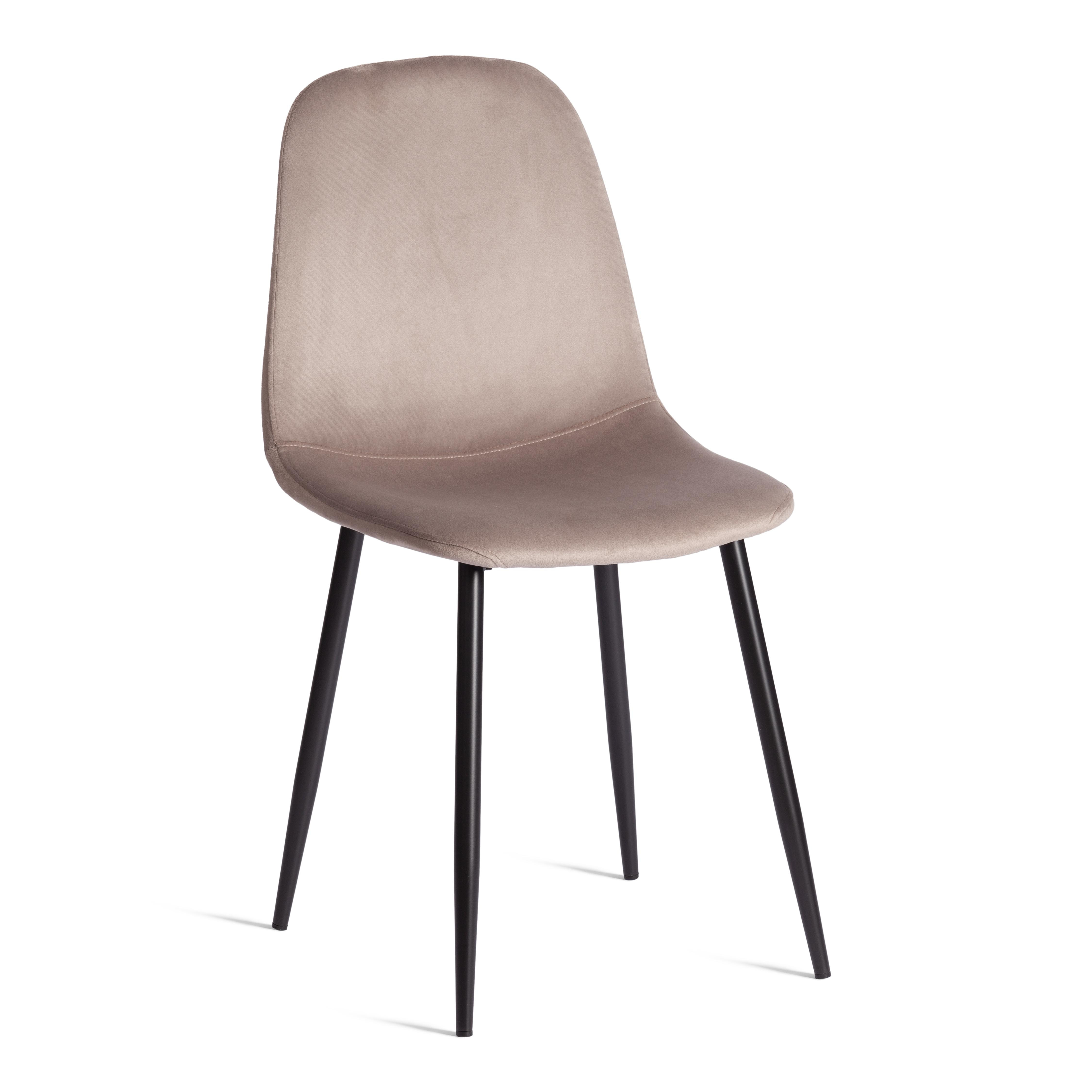 Стул Бриз/Breeze (мод.4724) велюр/металл, 44х53х87см, кофейный (HLR9)/черный