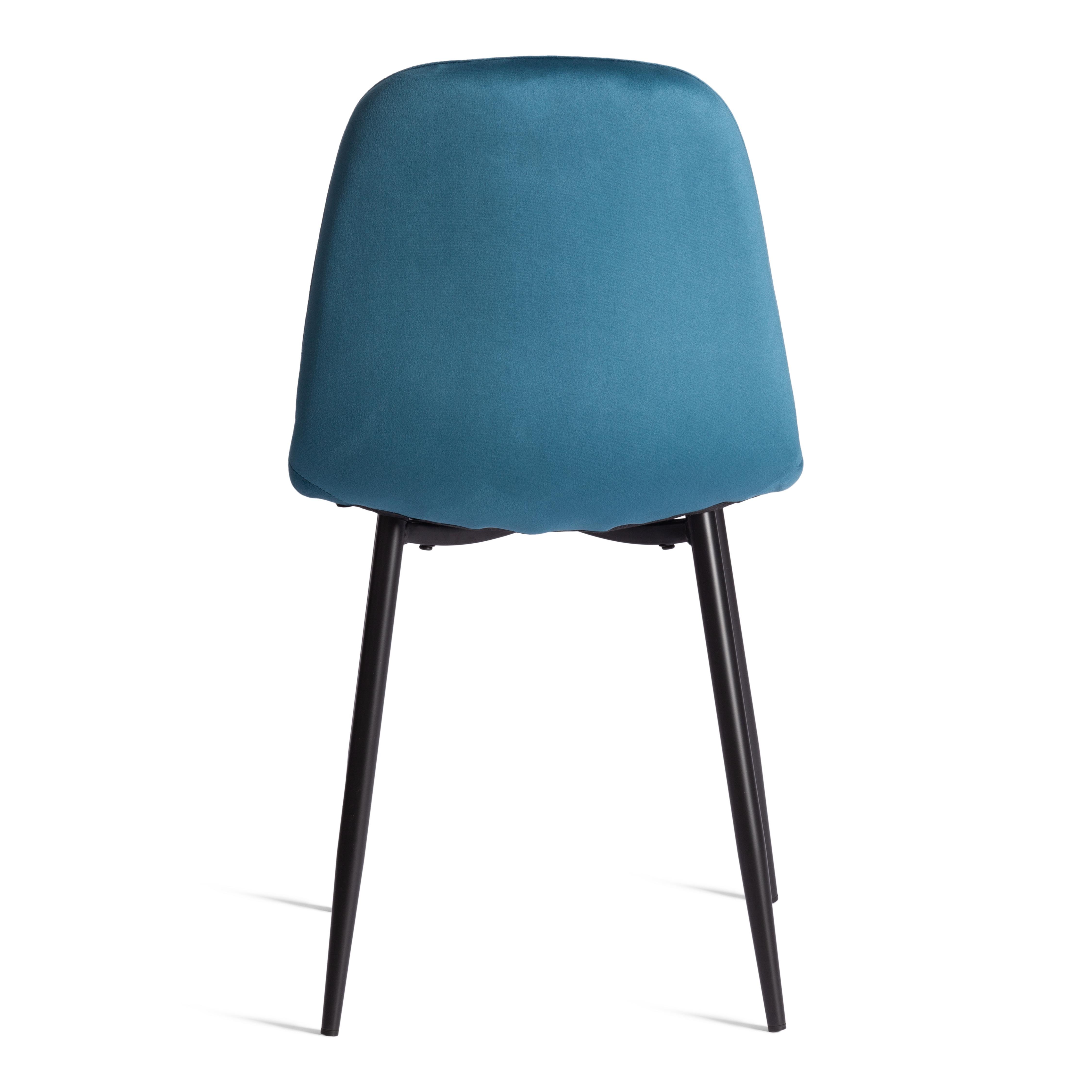 Стул Бриз/Breeze (мод.4724) велюр/металл, 44х53х87см, темно-бирюзовый (HLR62)/черный