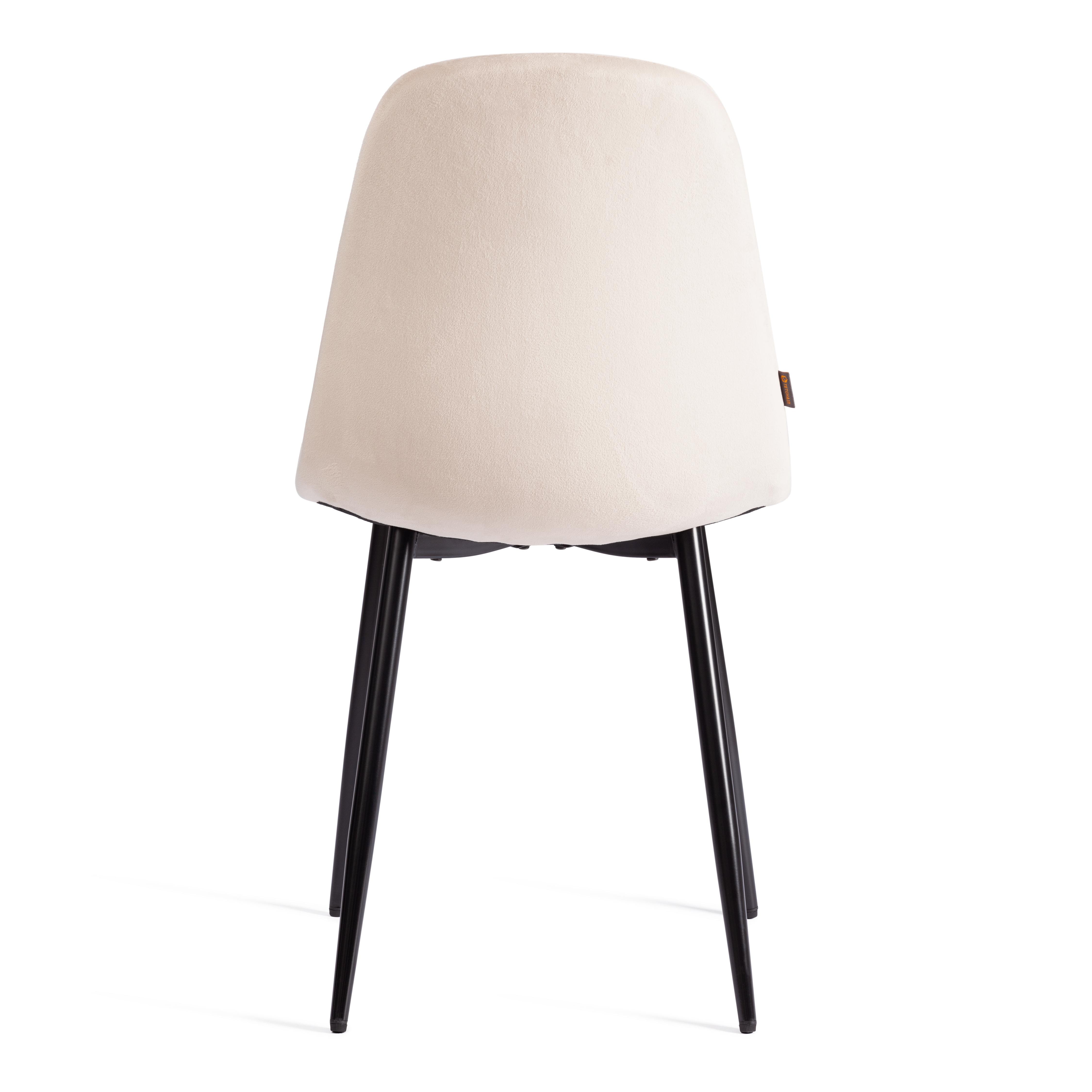 Стул Бриз/Breeze (мод.JSC-58) велюр/металл, 44х53х86см, бежевый HLR2/черный