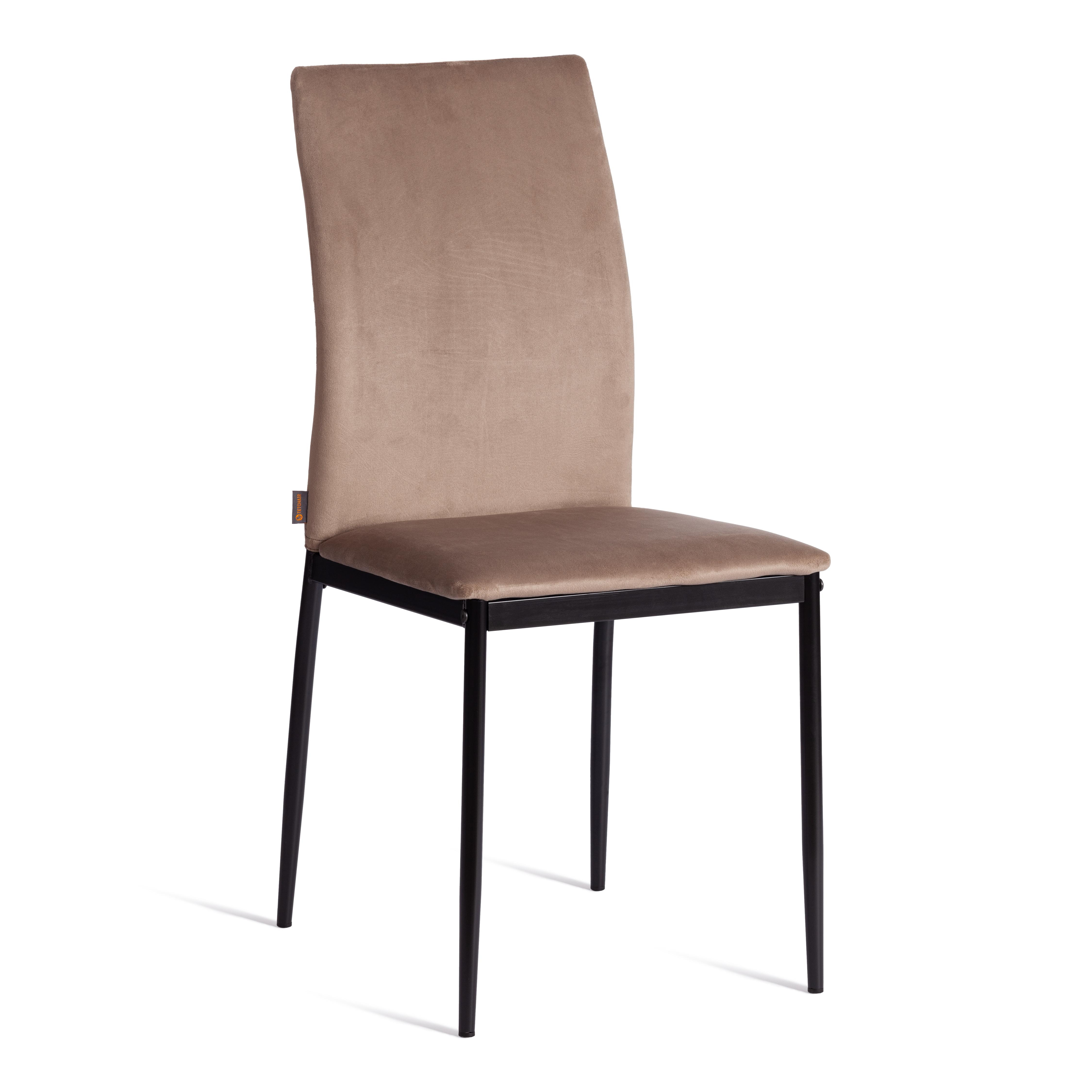 Стул Капри/Capri (мод.BC565-DC)/2 шт. в упаковке металл, флок, 43х53х92см, бежевый HLR8/черный