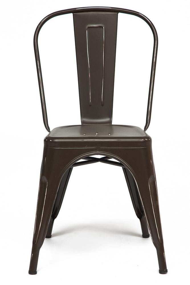 Стул Лофт Чаир/Loft Chair (мод.012)/1 шт. в упаковке металл, 45х35х85см, коричневый/античный коричневый