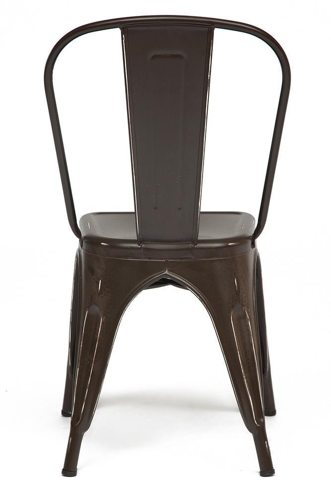 Стул Лофт Чаир/Loft Chair (мод.012)/1 шт. в упаковке металл, 45х35х85см, коричневый/античный коричневый