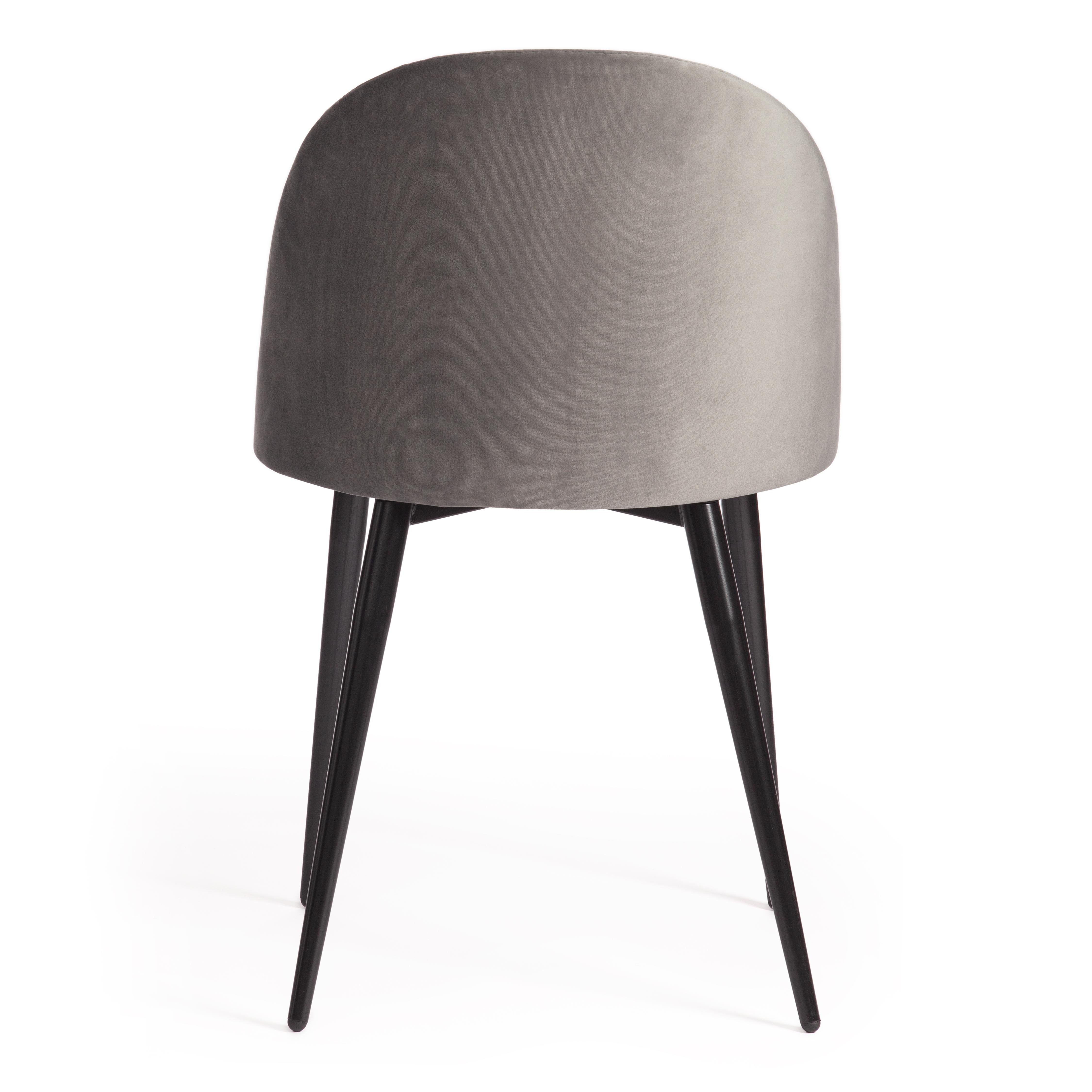 Стул Монро/Monro (мод. 710) ткань/металл, 55х51х78см, серый бархат 26/черный