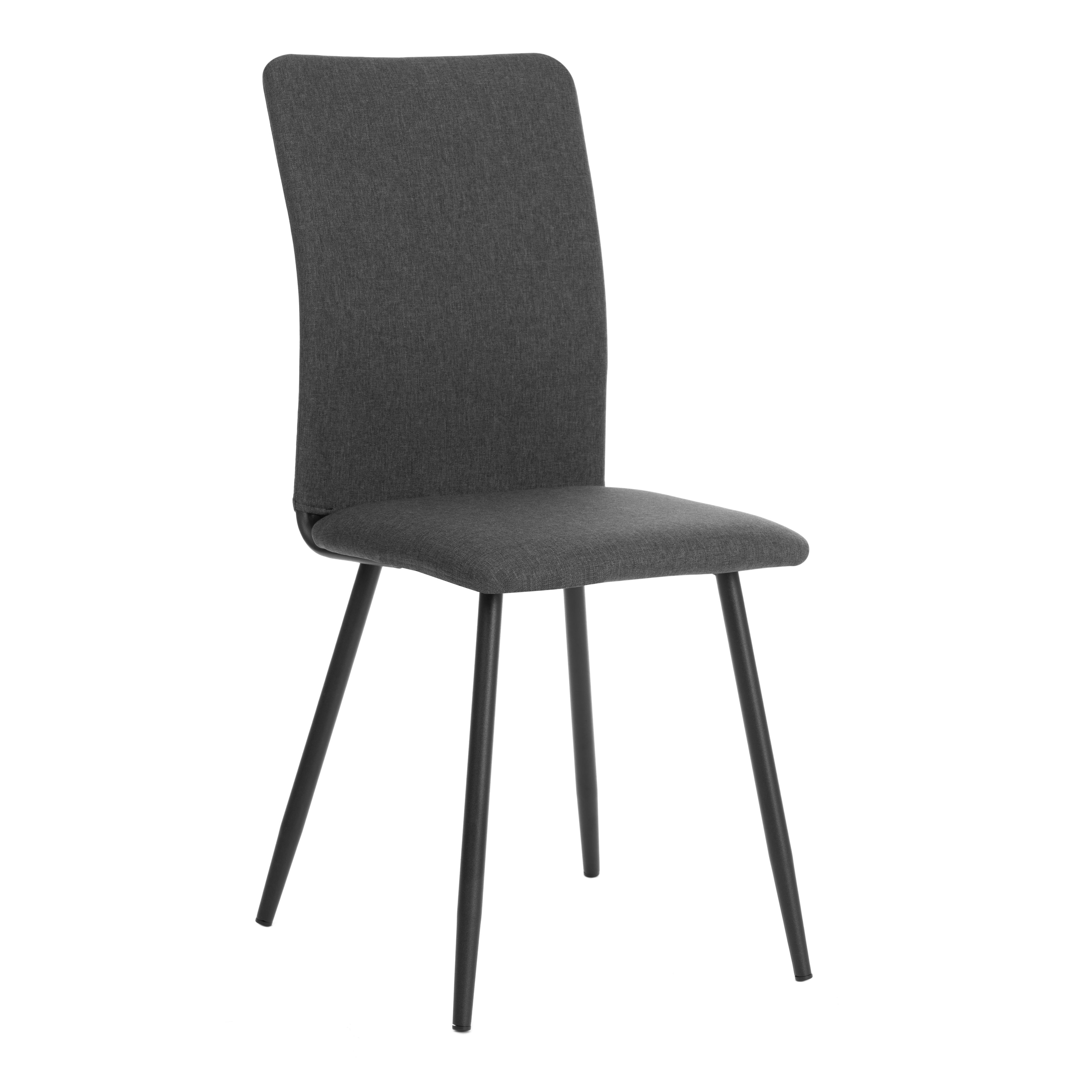 Стул обеденный Ля Русс/La Rousse Нью, ткань рогожка, темно-серый, F68, 45х55х93см