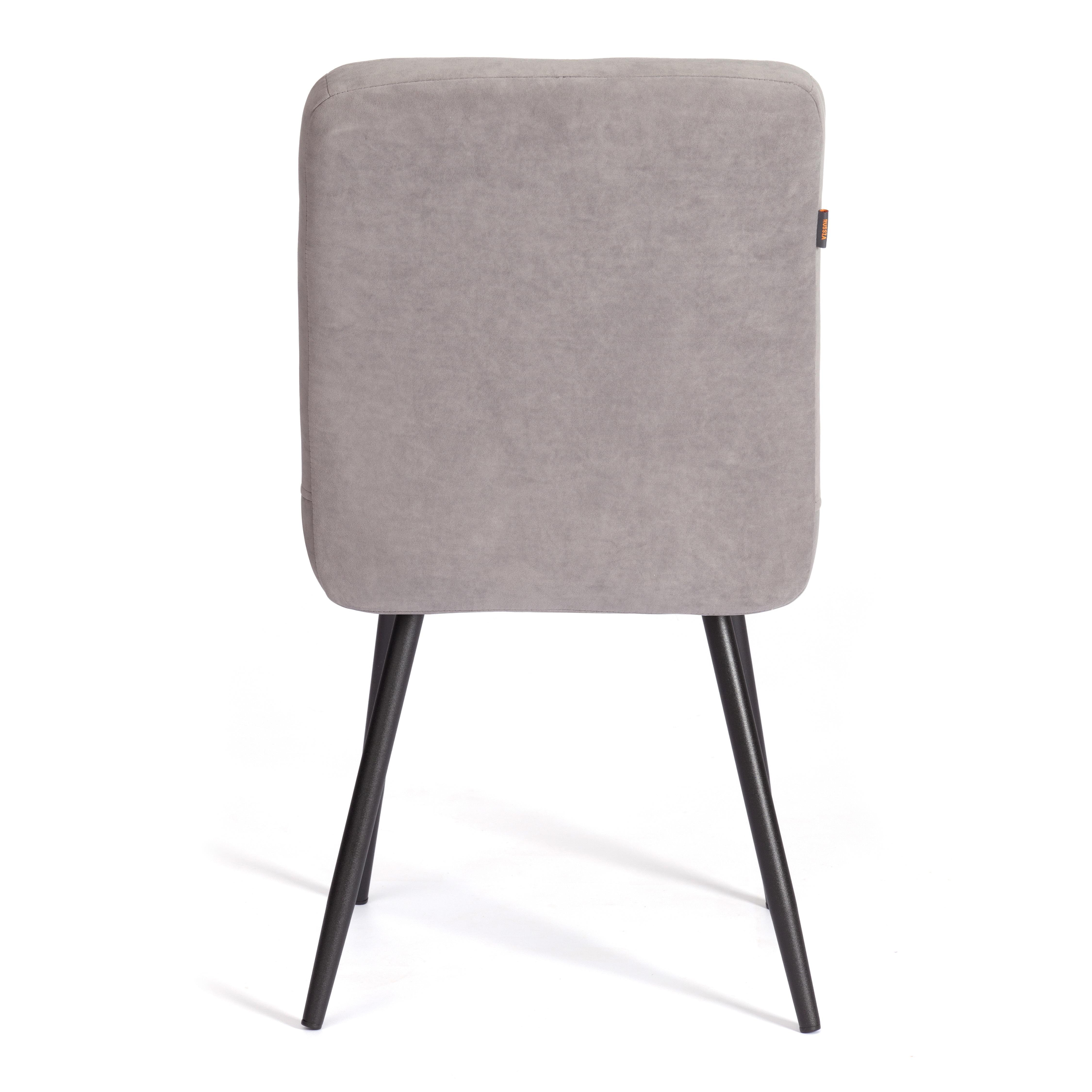 Стул обеденный Медео/Medeo (2шт.в упаковке) LT, велюр, серый/черный, 29, 45х56х89см