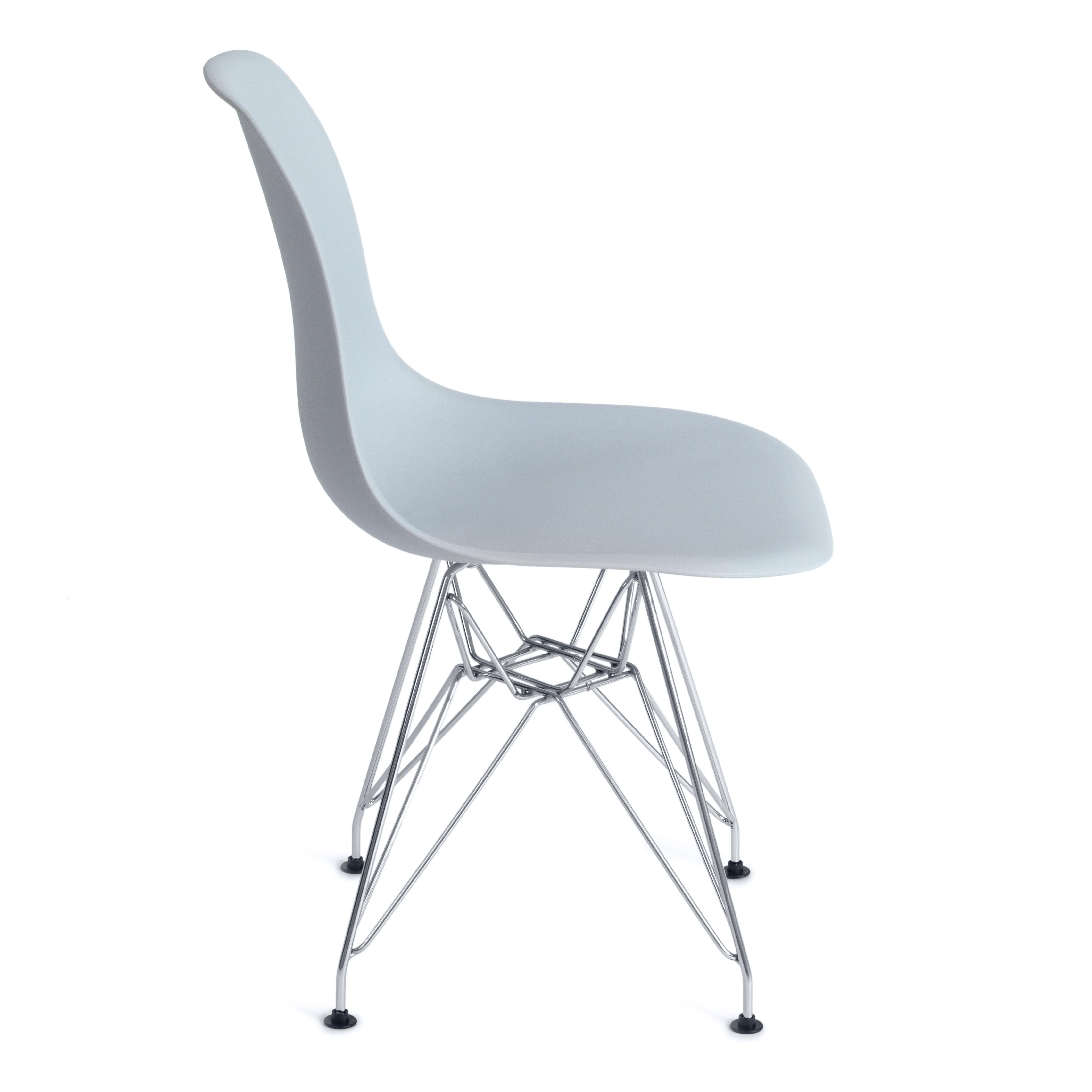 Стул Синди Айрон Чаир Имс/Cindy Iron Chair Eames (мод.002)/1 шт. в упаковке металл, пластик, 51х46х82,5, серый