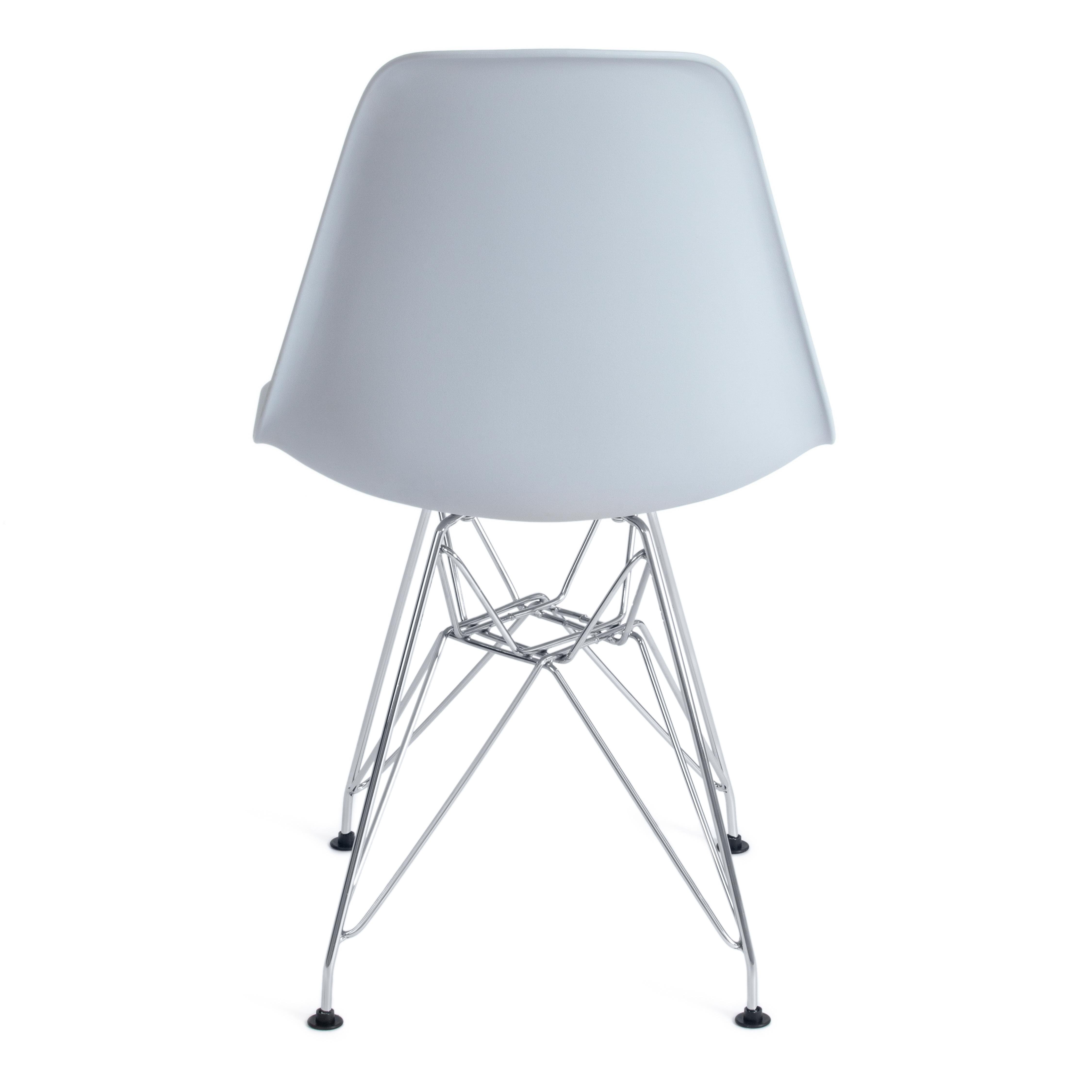 Стул Синди Айрон Чаир Имс/Cindy Iron Chair Eames (мод.002)/1 шт. в упаковке металл, пластик, 51х46х82,5, серый