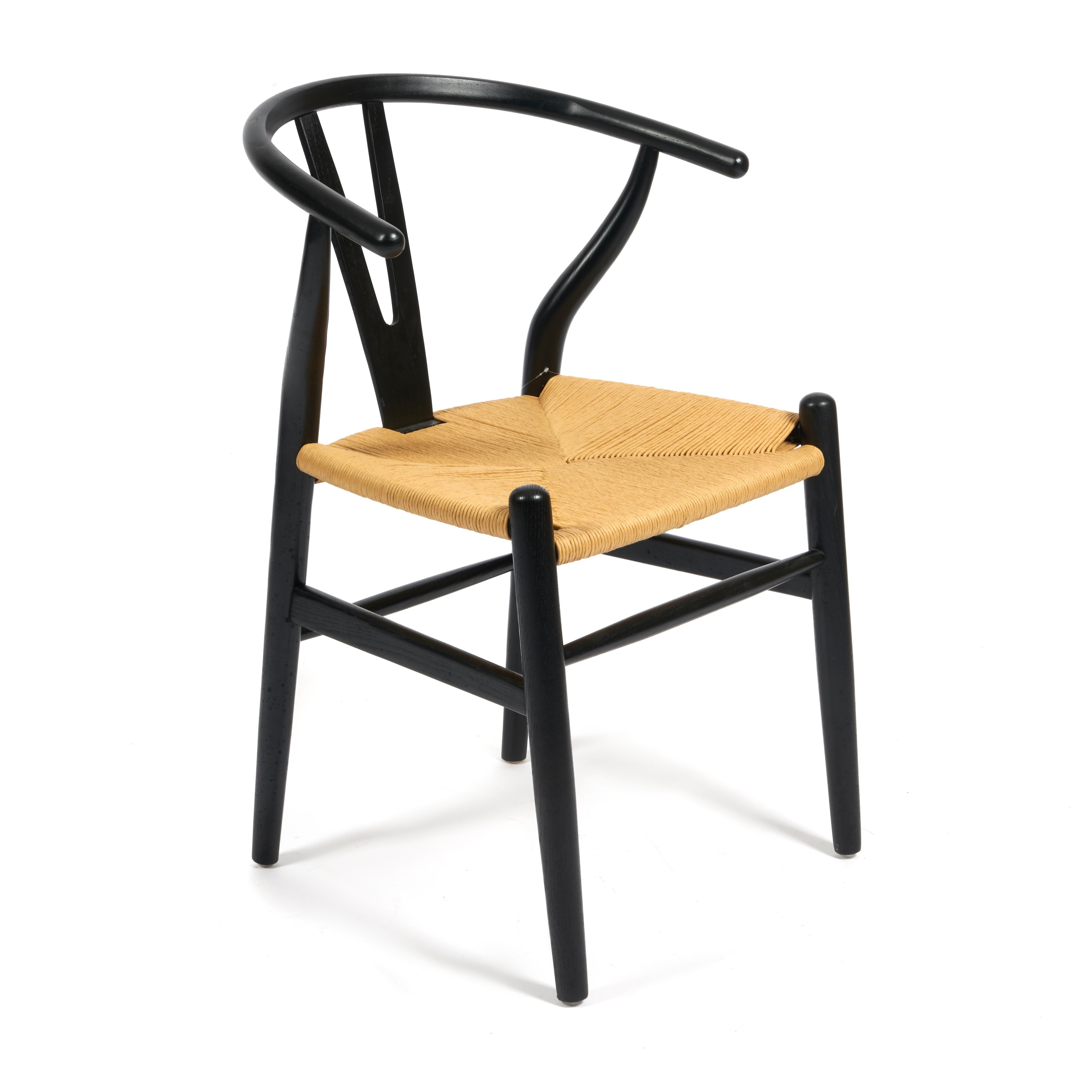 Стул Вишбон/Wishbone (мод.CB2212) дерево вяз, 57х50,5х79,5, черный