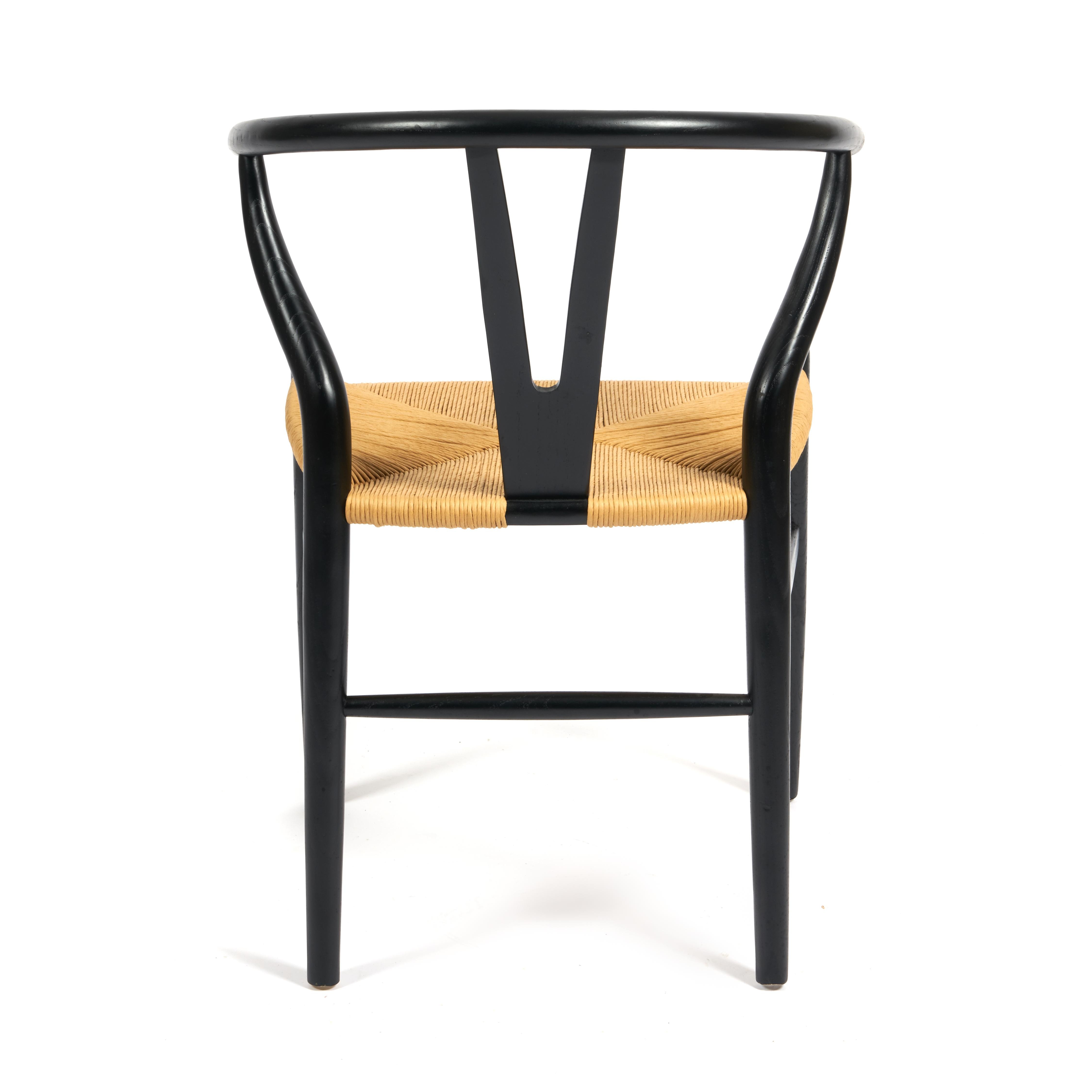 Стул Вишбон/Wishbone (мод.CB2212) дерево вяз, 57х50,5х79,5, черный