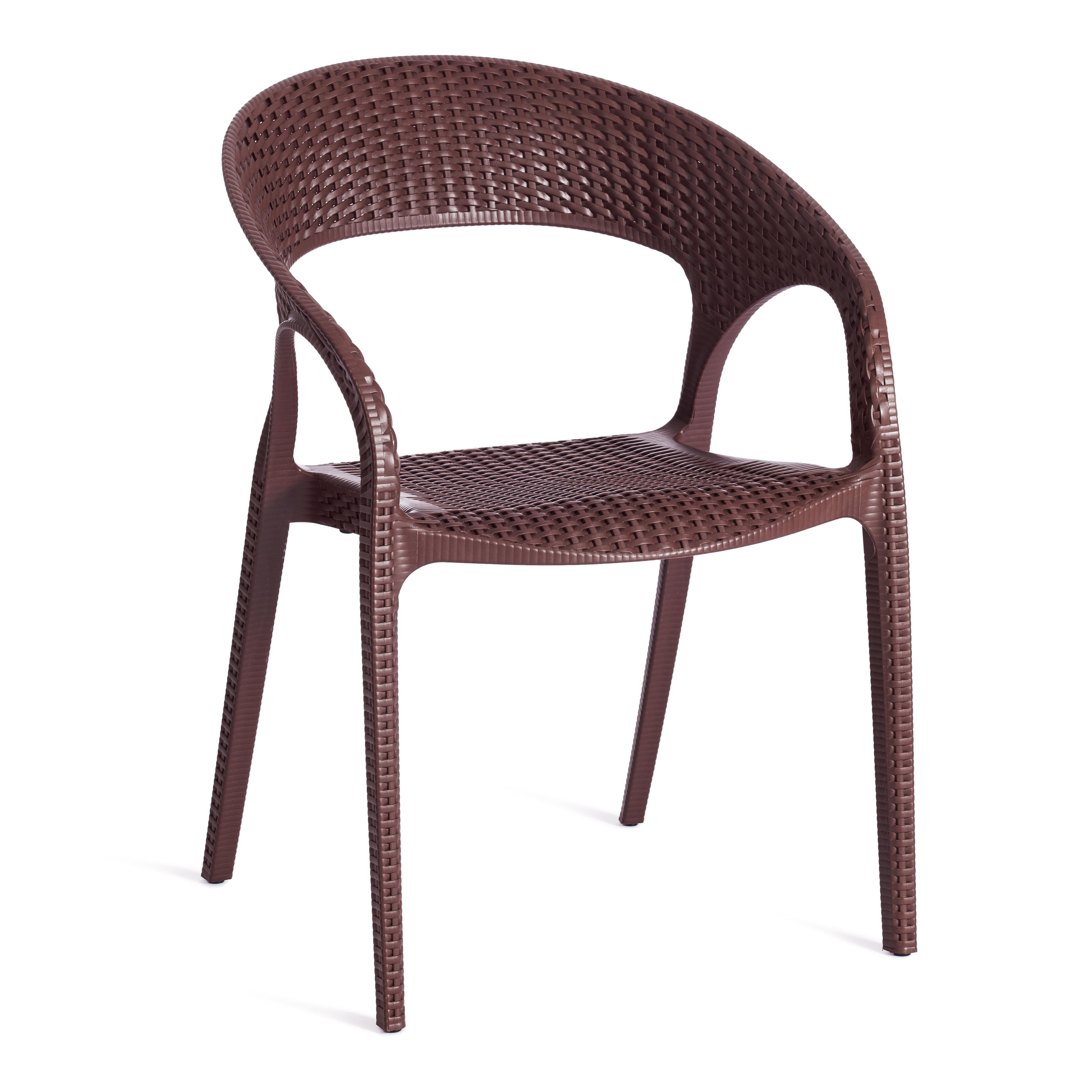 Кресло Тинто/Tinto (мод.PC59) пластик, 60х63х83см, коричневый 14