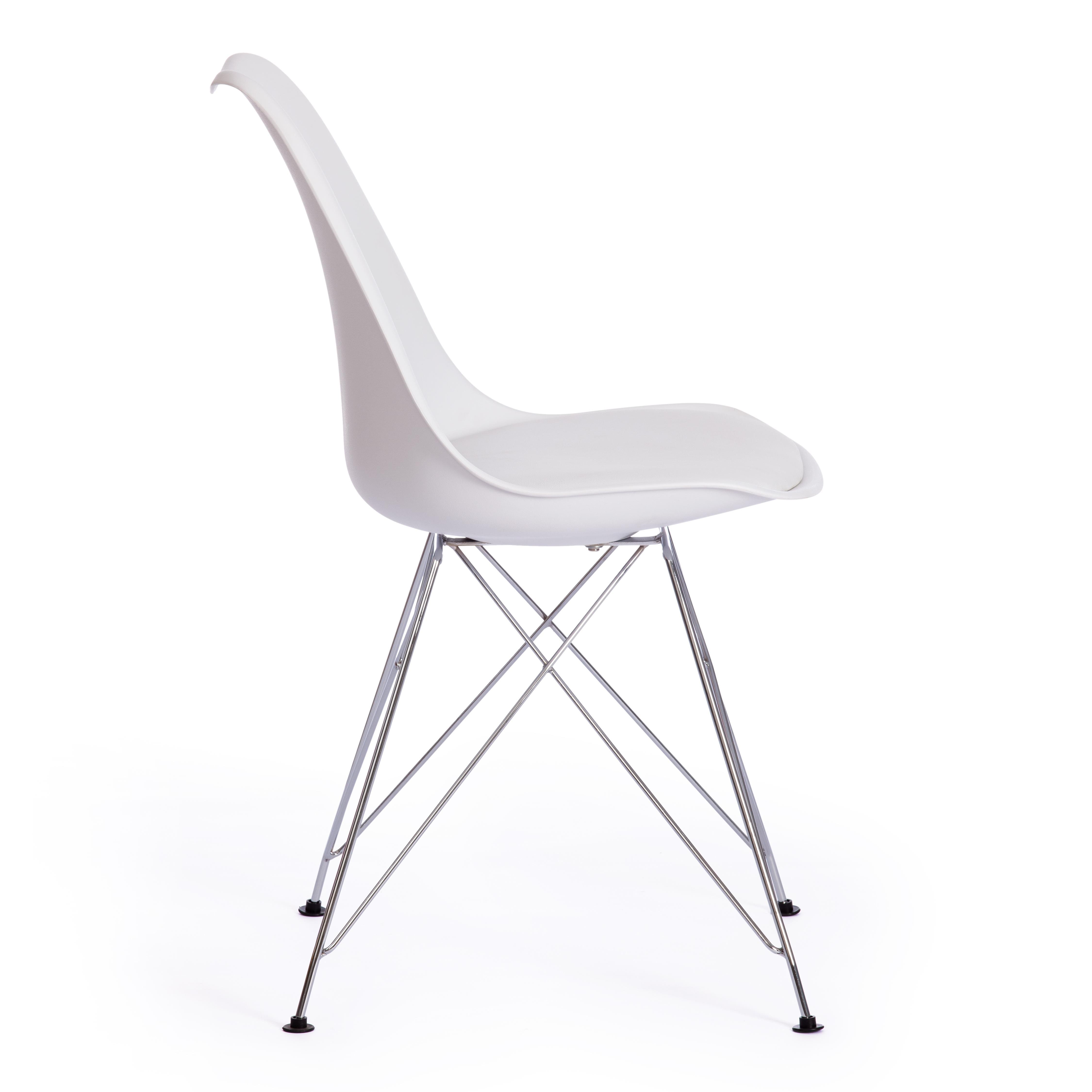 Стул Тулип Айрон Чаир/Tulip Iron Chair (мод.EC-123)/1 шт. в упаковке металл/пластик, 54,5*48*83,5см, white (белый)