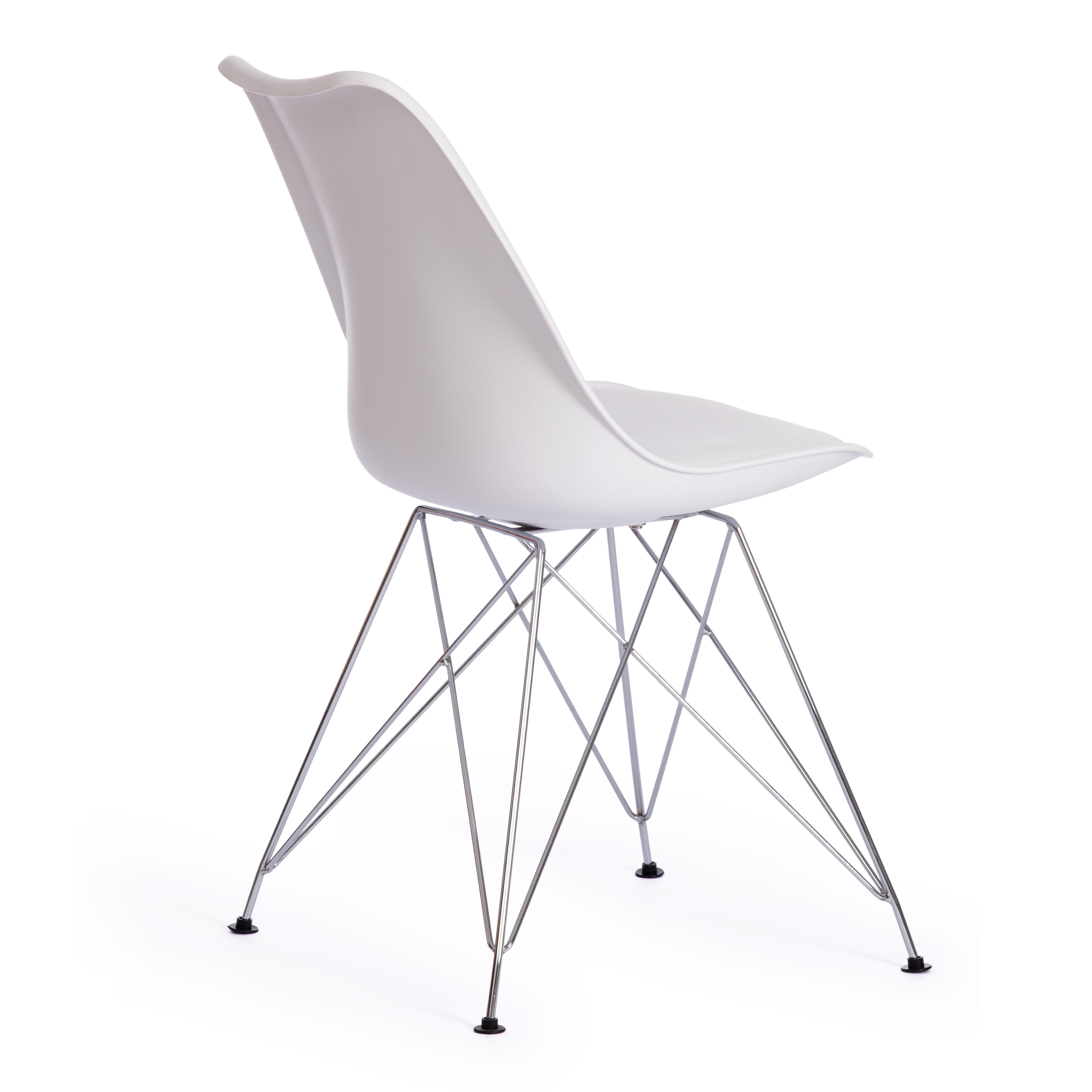 Стул Тулип Айрон Чаир/Tulip Iron Chair (мод.EC-123)/1 шт. в упаковке металл/пластик, 54,5*48*83,5см, white (белый)
