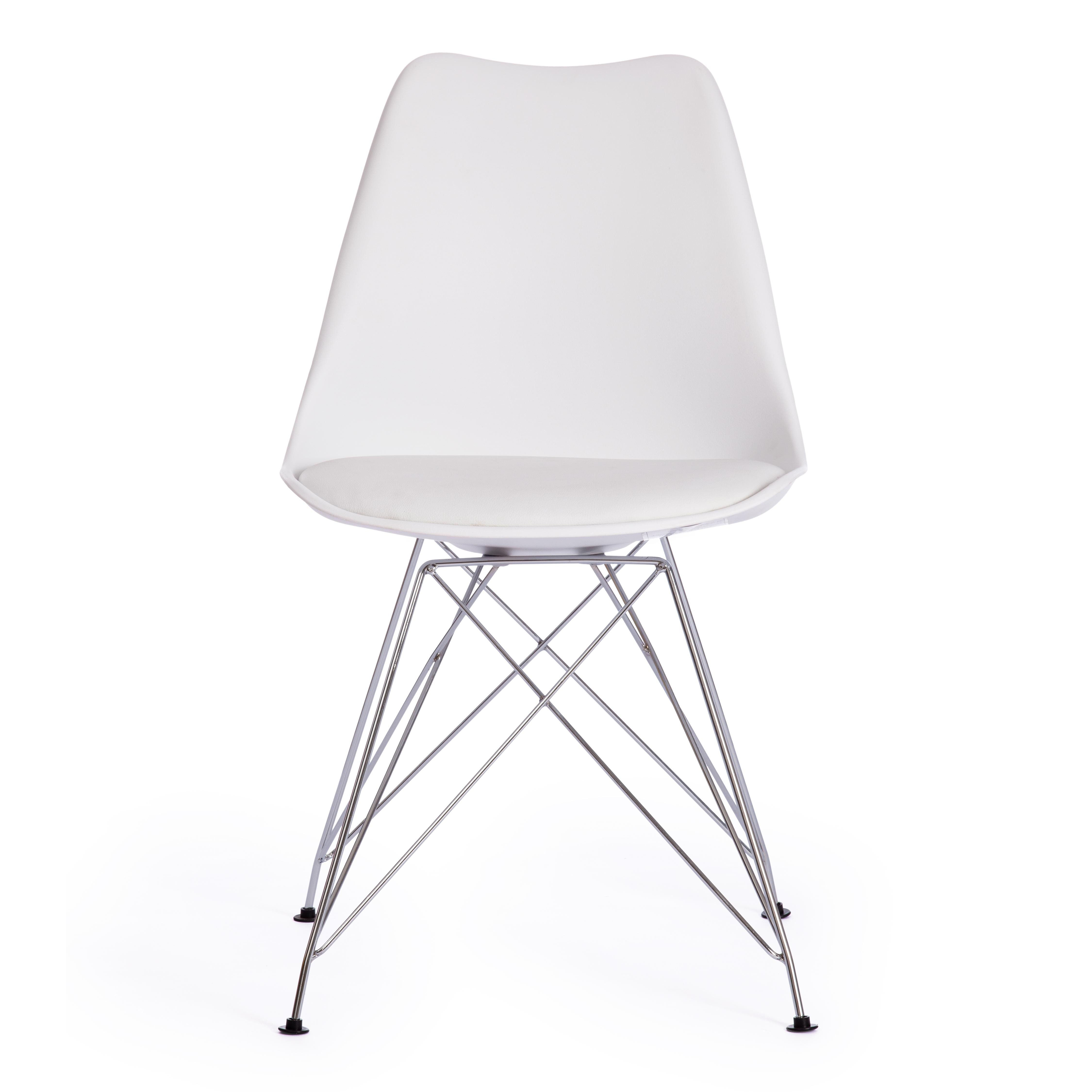 Стул Тулип Айрон Чаир/Tulip Iron Chair (мод.EC-123)/1 шт. в упаковке металл/пластик, 54,5*48*83,5см, white (белый)
