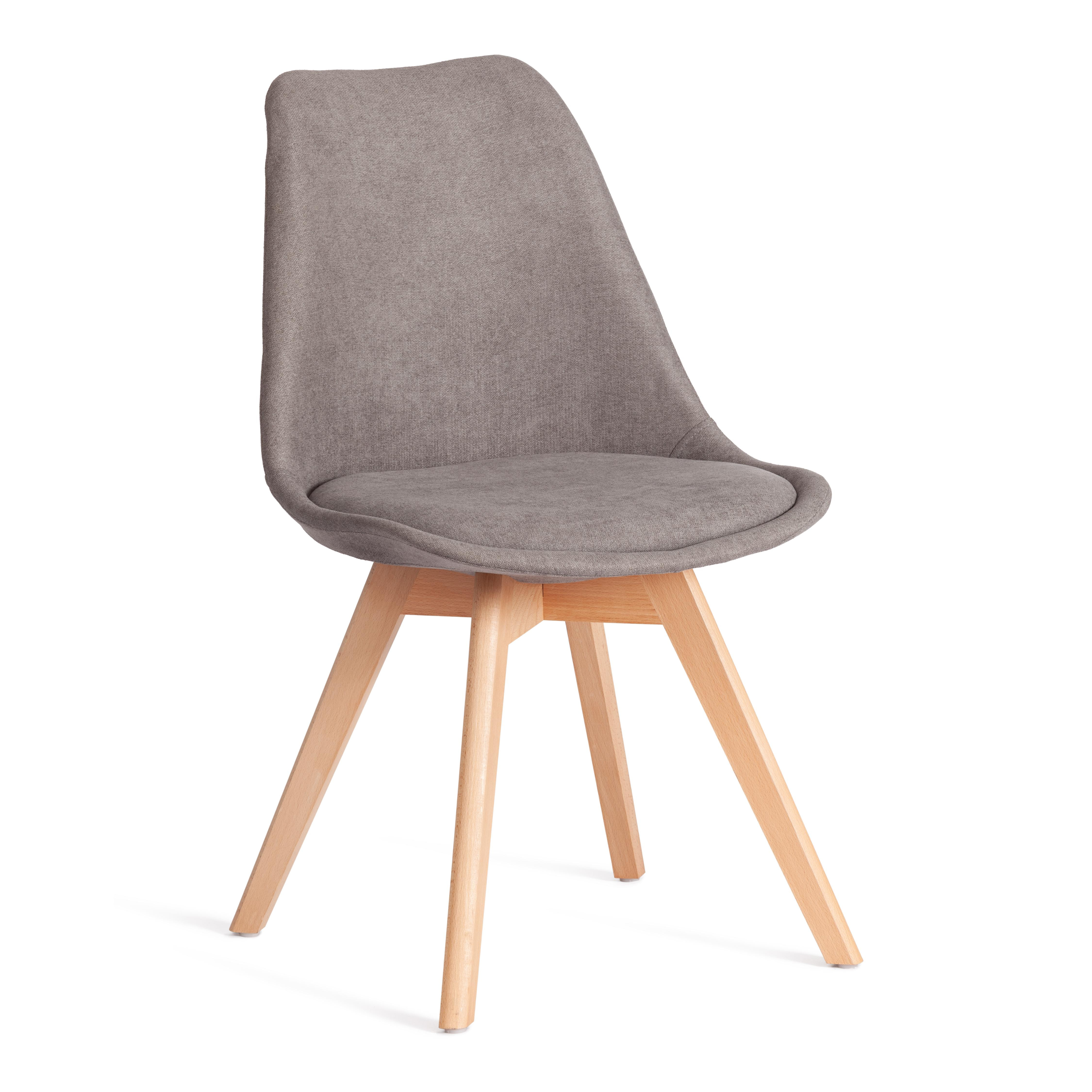 Стул Тулип Софт/Tulip Soft (мод.053V) дерево/пластик/ткань, 49,5х54,5х84см, серый LY1701-26