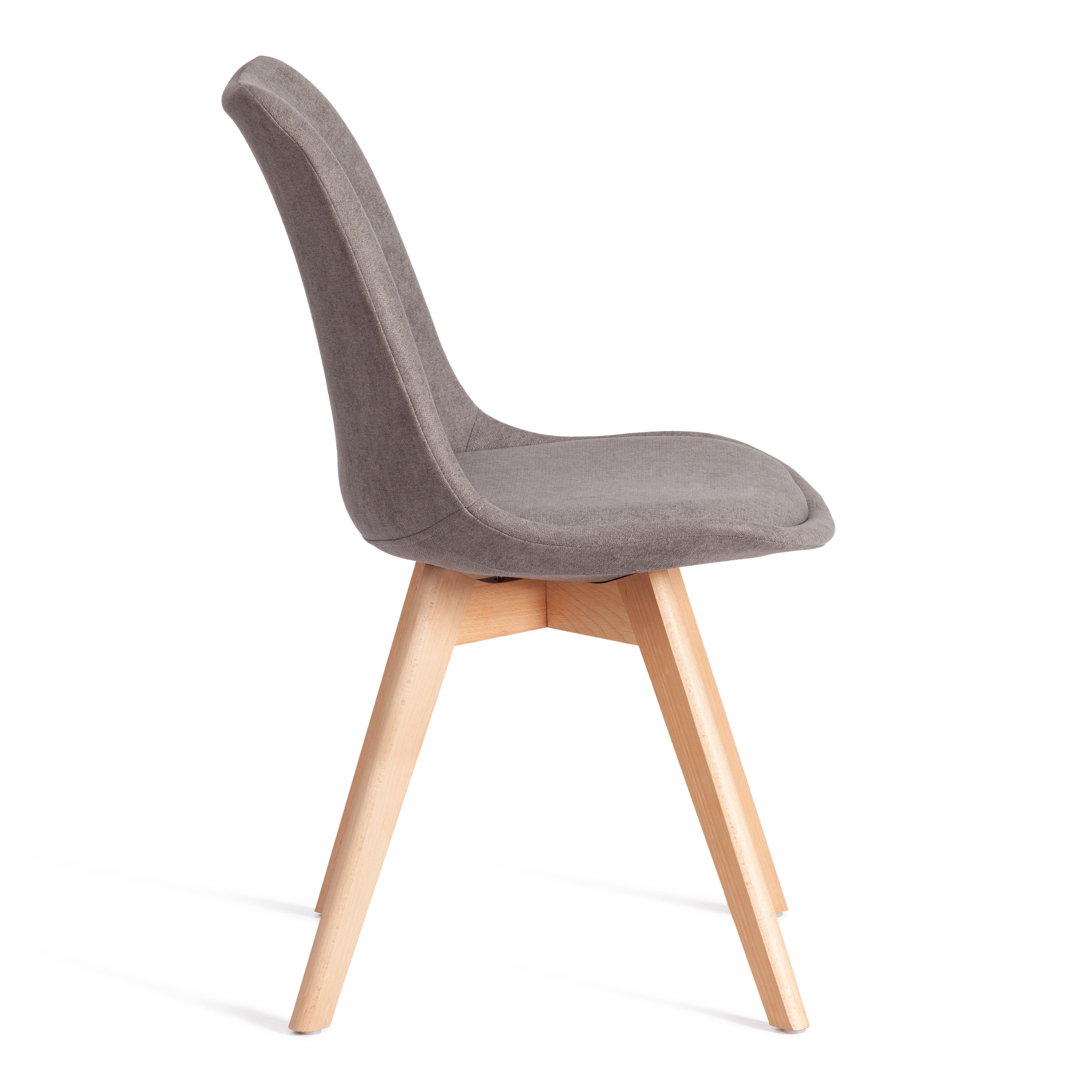 Стул Тулип Софт/Tulip Soft (мод.053V) дерево/пластик/ткань, 49,5х54,5х84см, серый LY1701-26