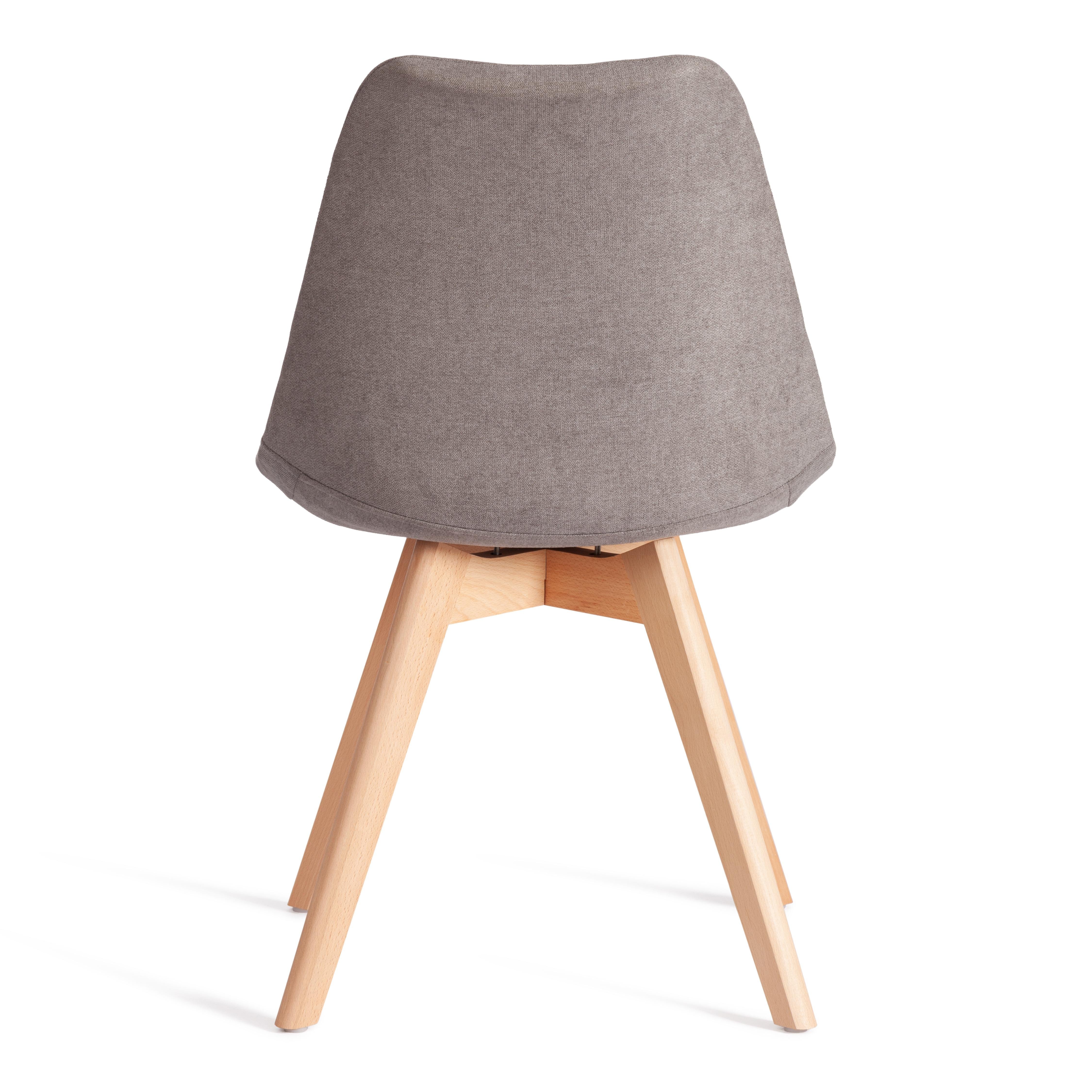 Стул Тулип Софт/Tulip Soft (мод.053V) дерево/пластик/ткань, 49,5х54,5х84см, серый LY1701-26