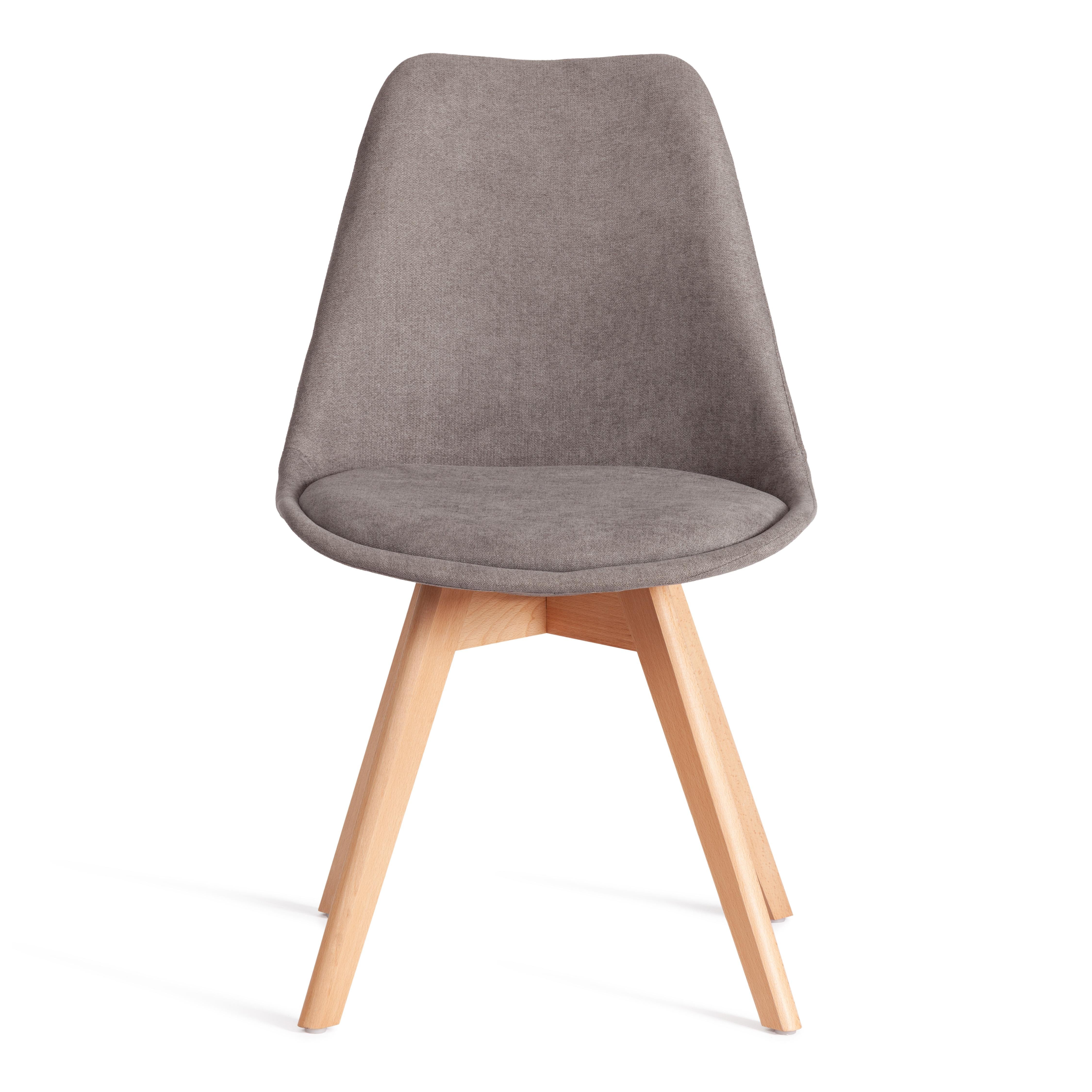 Стул Тулип Софт/Tulip Soft (мод.053V) дерево/пластик/ткань, 49,5х54,5х84см, серый LY1701-26